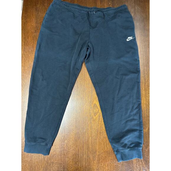Nike Jogger Sweatpants Mens XXL Black Athletic Club Fleece Training Gym Lounge - Picture 1 of 10